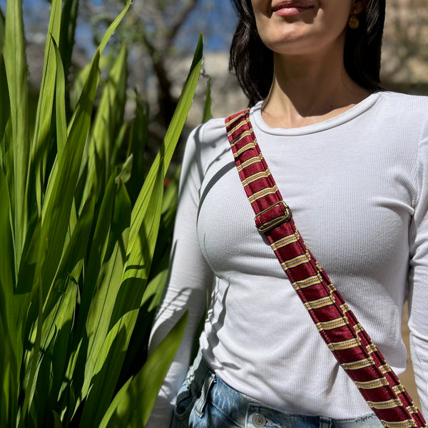 Camera - Bag Strap from Palestine Refugee Women | Red Saya Fabric