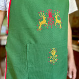 Christmas Apron with Palestinian Cross Stitch from Palestine