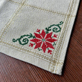 Set of 2 Christmas Place Mats | Unique Christmas Decor from Palestine