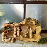 Full Olive Wood Nativity Set with 11 pieces from the Holy Land | Hand Crafted in Bethlehem