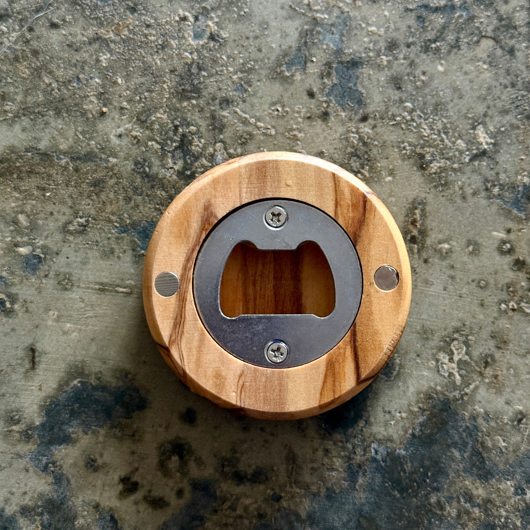 Small Olive Wood Bottle Opener | Hand Carved in Bethlehem