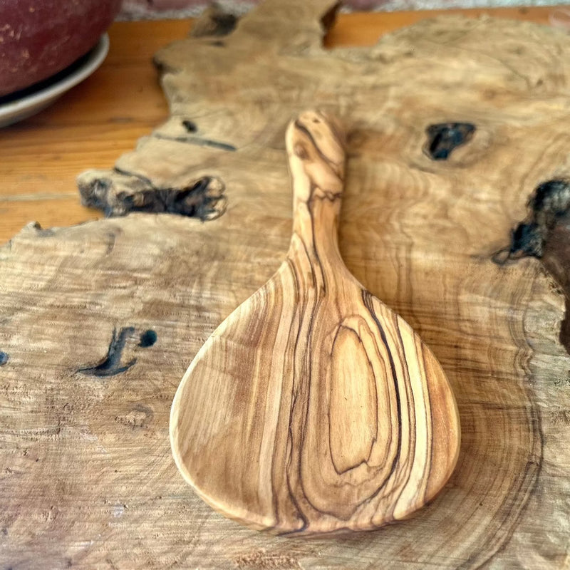 Hand Crafted Olive Wood Rice Paddle (Also Amazing for Serving Salad or Anything!)
