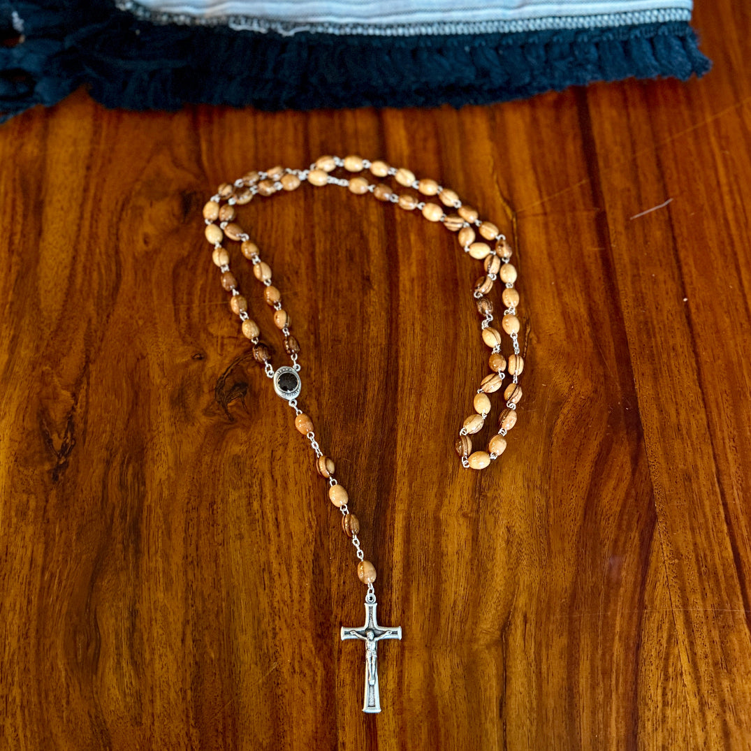 Olive Wood Rosary from Bethlehem | Crucifix with Beads