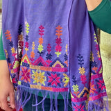 Traditional Palestinian Tatreez Shawl | Hand Embroidered in Palestine | Narrow in Summer Fest