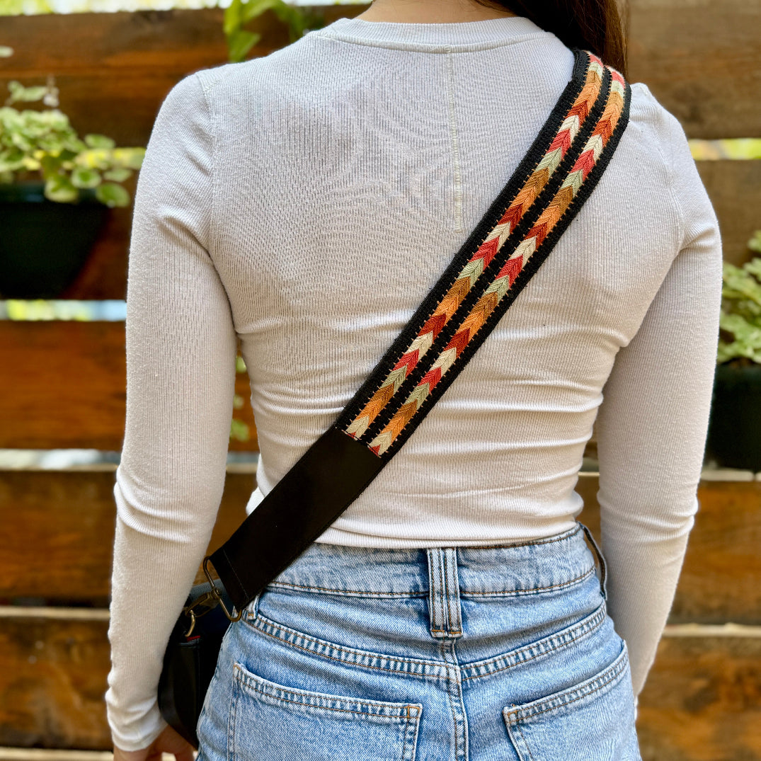 Palestinian Traditional Tatreez - Sabayel Embroidery Bag Strap From Palestine