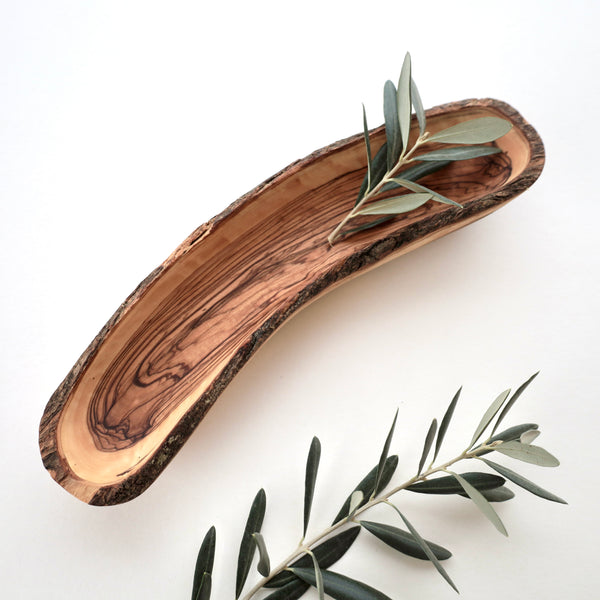 Beautiful Olive Wood Serving Platter | Handmade in Palestine