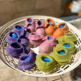 All Natural Hand Felted Baby Slippers from Bethlehem