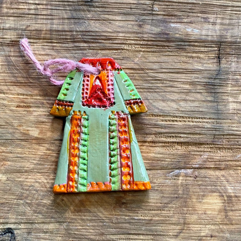 Art - Magnet Of Ceramic Palestinian Dress | Medium Ornament Thob