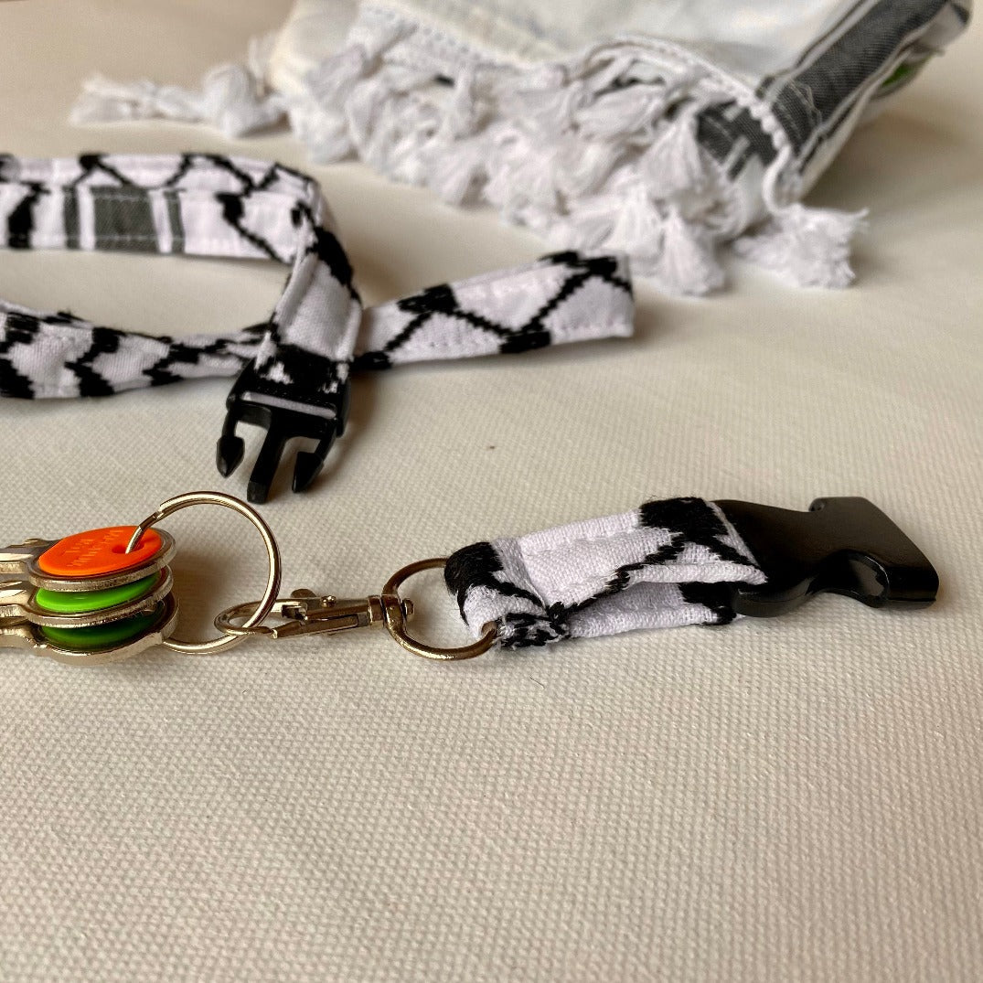 Bag Strap - Keffiyeh Lanyard From Palestinian Traditional Keffiyeh Fabric