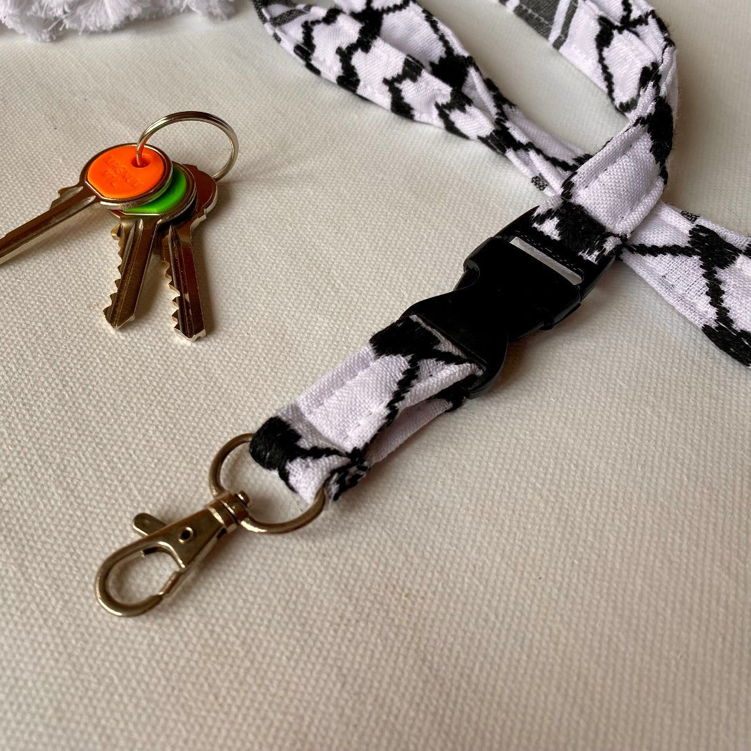 Bag Strap - Keffiyeh Lanyard From Palestinian Traditional Keffiyeh Fabric