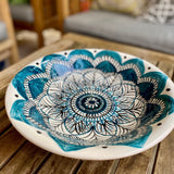 Ceramics - Hand Painted Ceramic Serving Bowl From Palestine