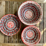 Ceramics - Set Of 3 Serving Bowls | Hand Painted Ceramics From Palestine