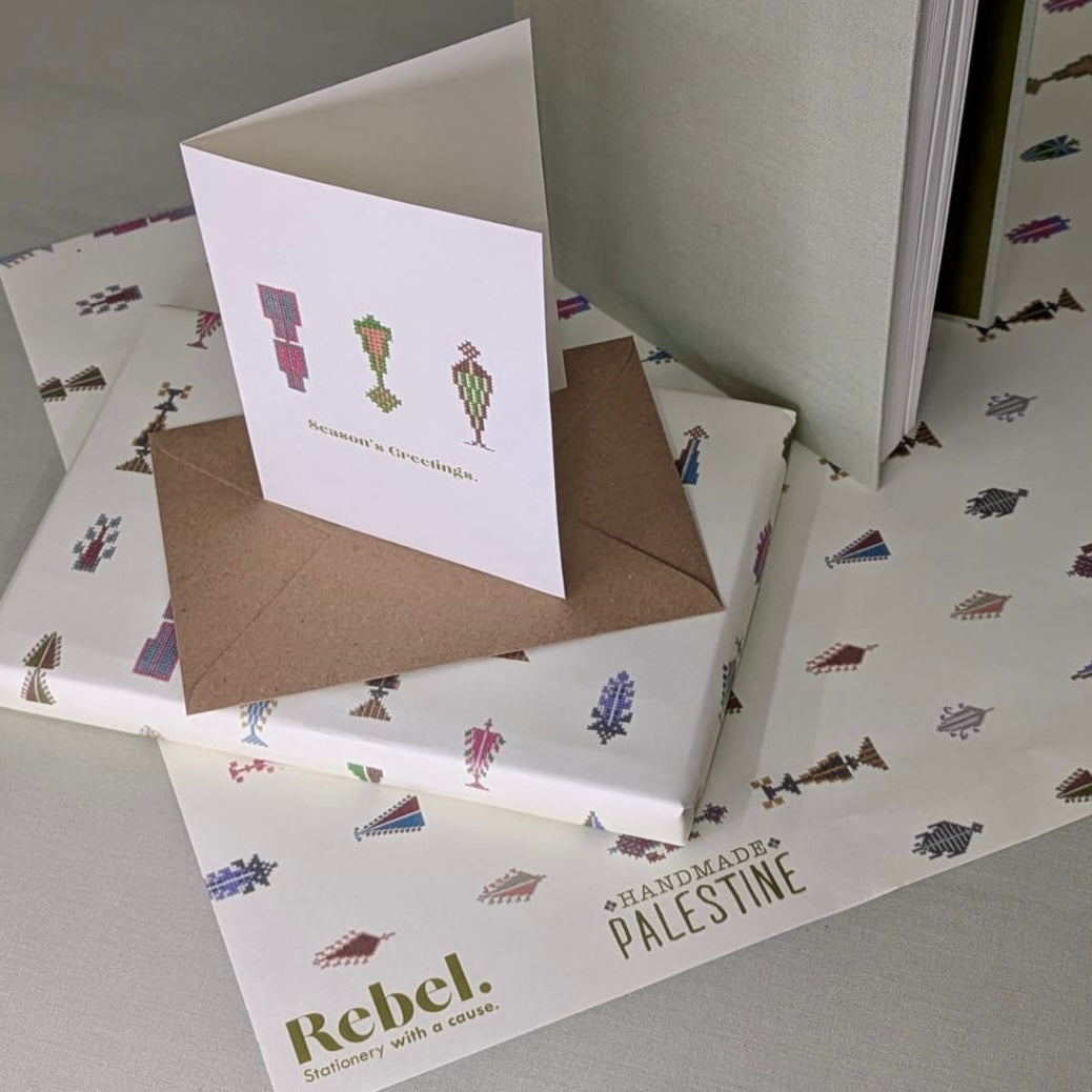Gift Wrapping Paper: A Celebration of Palestinian Tatreez | The Many Serus of Palestine