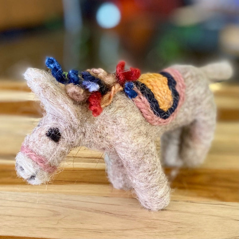 Felt - Palestine Kids Toy Donkey From Wool