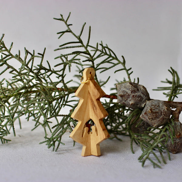 Holiday - 3D Christmas Tree Wood Ornament From Bethlehem