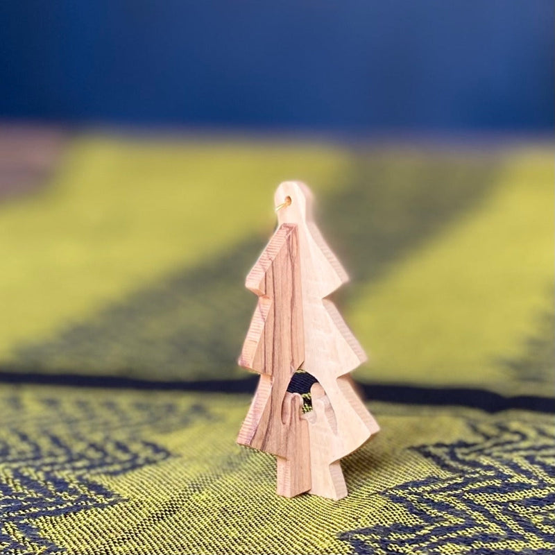 Holiday - 3D Christmas Tree Wood Ornament From Bethlehem