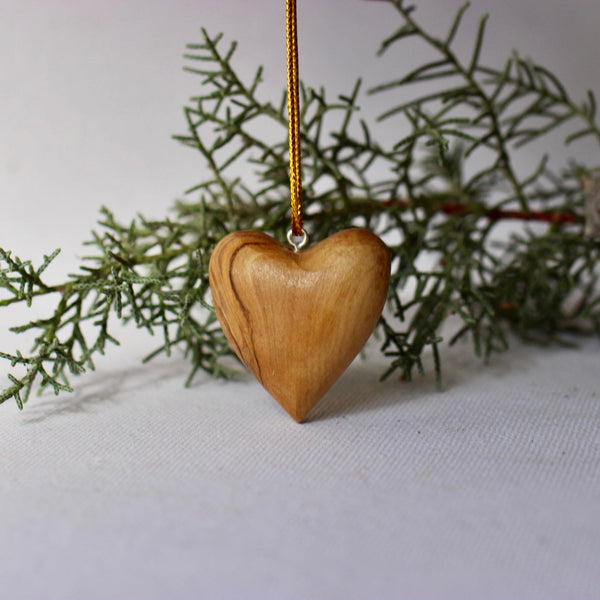 Christmas Star Carved from Olive Wood - Ornaments