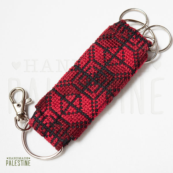 Kids & Gifts - Tatreez Key Chain From Palestine Red