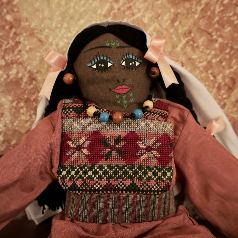 Kids Toys - Handmade Palestinian Bedouin Doll With Tatreez Thob From Gaza
