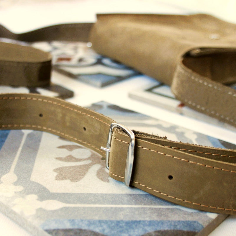 Leather & Clothing - Handmade Leather Messenger Bag From Hebron