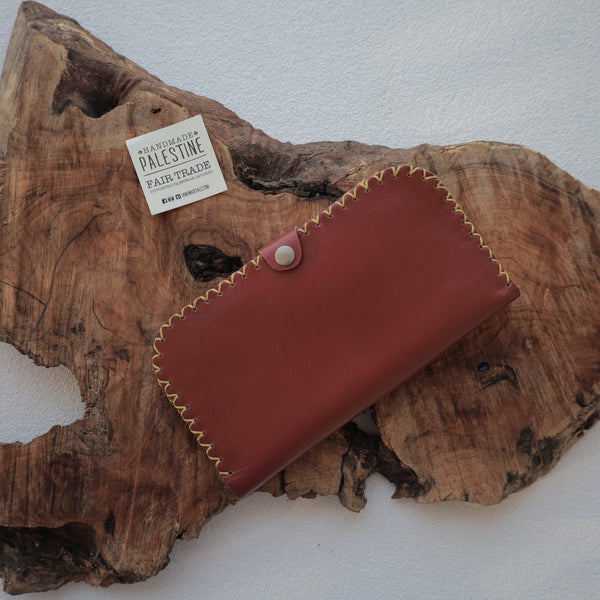 Leather & Clothing - Leather Clutch - Large Wallet With Zipper
