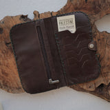 Leather & Clothing - Leather Clutch - Large Wallet With Zipper