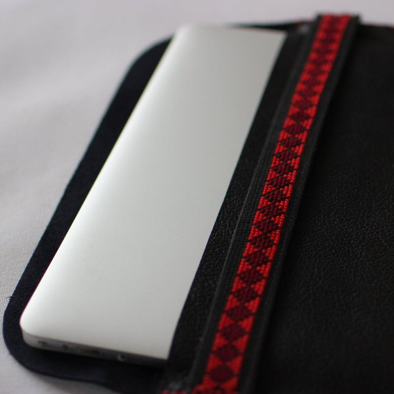 Leather & Clothing - Leather Document Holder - Hand Embroidered
