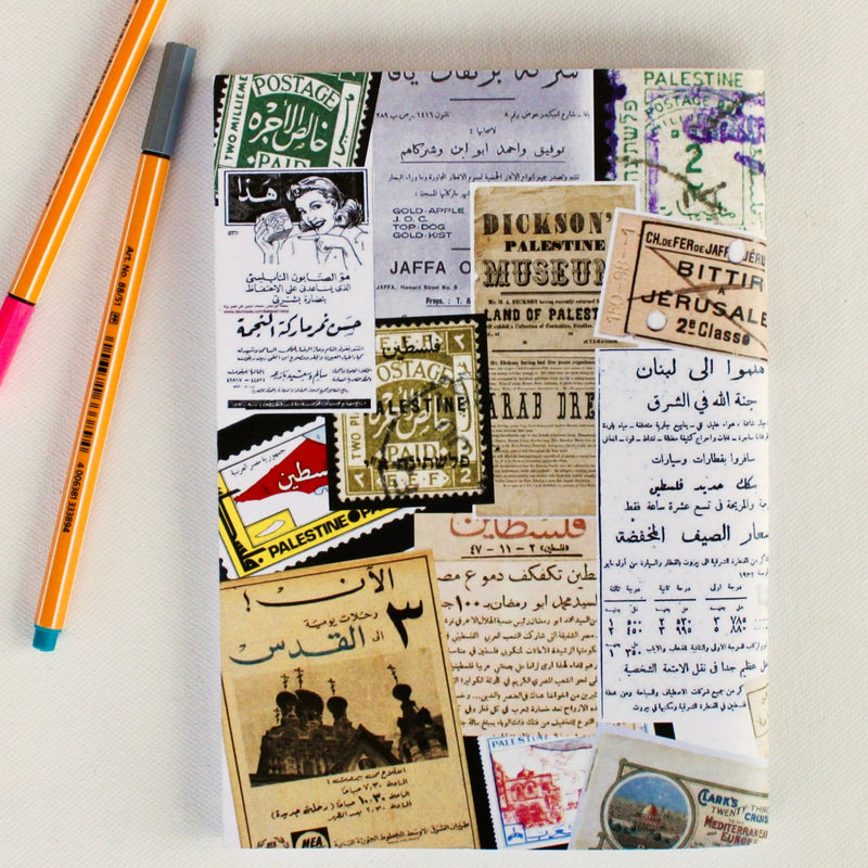 Notebooks & Notepads - Palestine Collage Notebook | Designed By Rand Dabboor