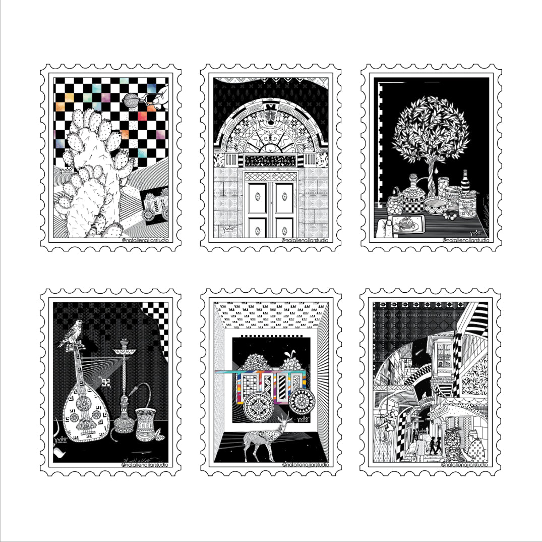 Notebooks & Notepads - Palestinian Cultural Stickers (Stamps) | Celebrate Palestine Decals