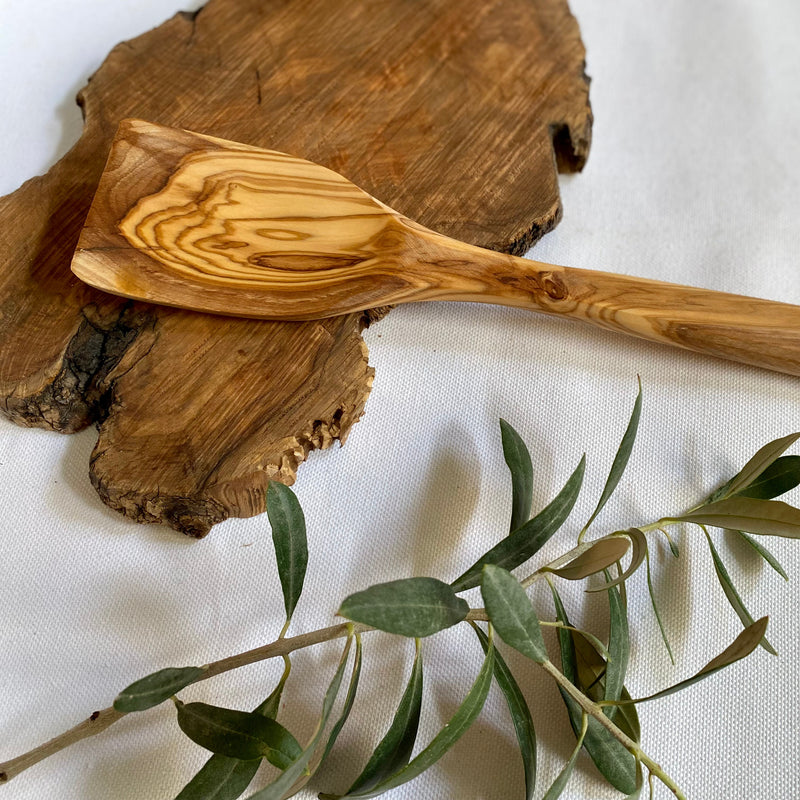 Curved Wooden Kitchen Utensil Handmade Palestine