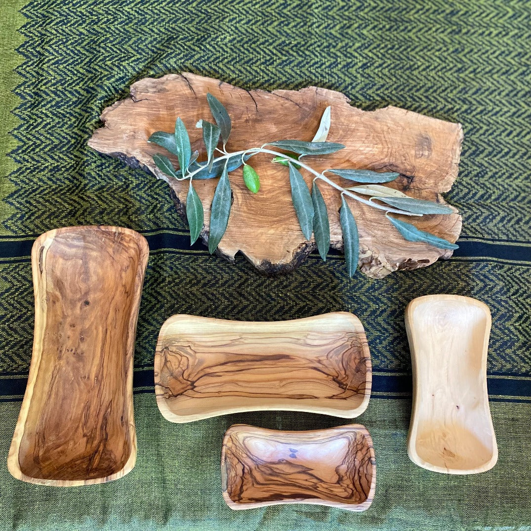 Olive Wood - Rustic Coasters (5)