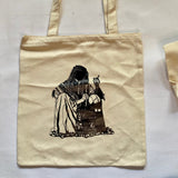Tote - Traditional Palestinian Mansouri Tote Bag With Art From Occupied Shatha | Ammo
