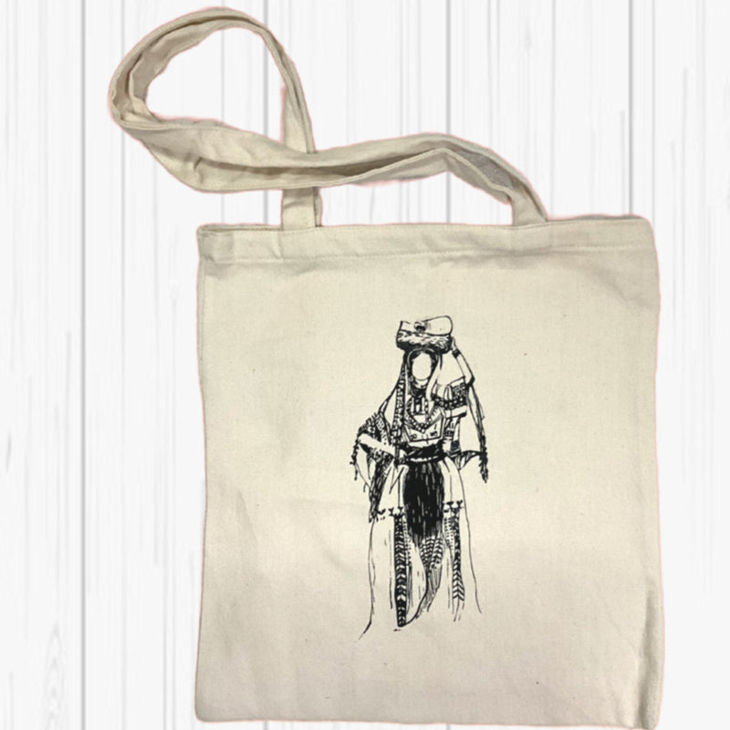 Mansouri Tote Bag with Sanniyah Qash Design | Occupied Shatha