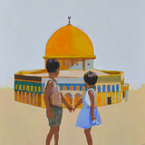Art - Al Aqsa Mosque Art - On The Land - Palestinian Print