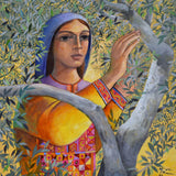Art - Art Poster - Woman Picking Olives
