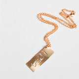 Brass Jewelry - Al Quds Arabic Calligraphy Brass Necklace