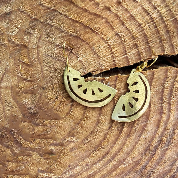 Brass Jewelry - Palestinian Watermelon Earring