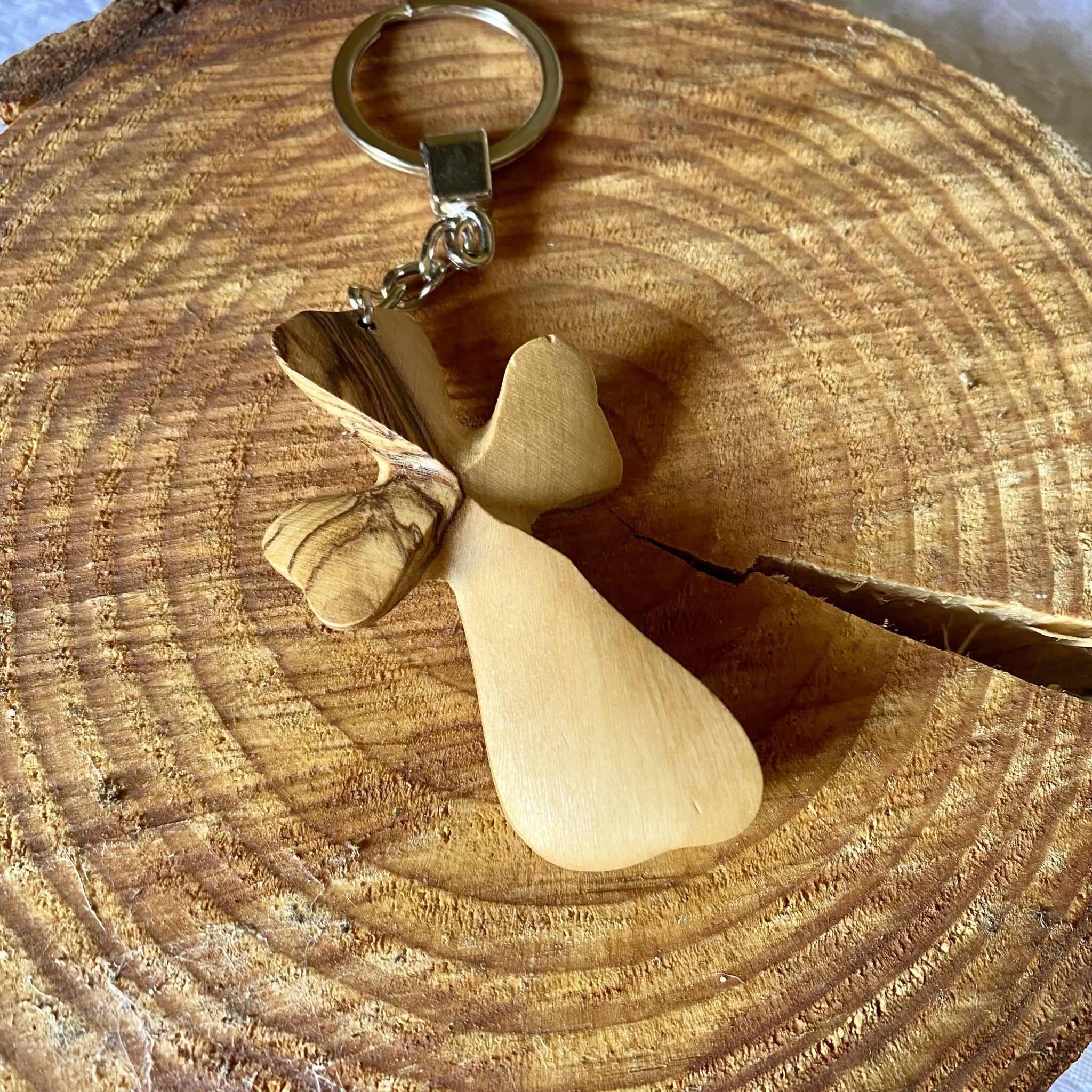 Small Cross Keychain -   Cross keychain, Olive wood cross, Wood crosses