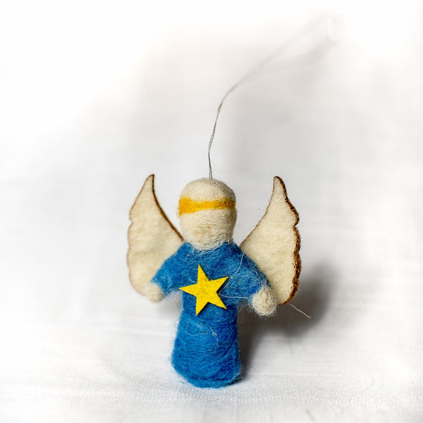 Felt - Angel Christmas Ornament From Handmade Felt