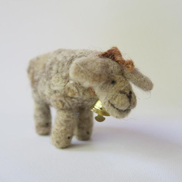 Felt - Wool Sheep In Needle Felt For Kids Toy Or Decoration