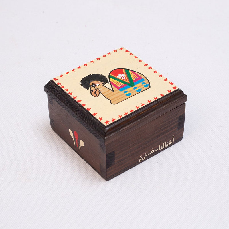 Hand Painted Wooden Box From Gaza