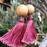 Handmade Jewelry - Tassel Earring In Autumn Colors