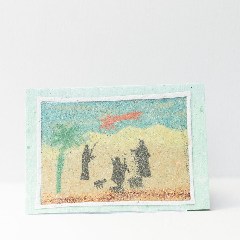 Holiday - Handmade Christmas Cards With Holiday Sand Art