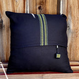Home Decor - Embroidered Cushion Cover In Black