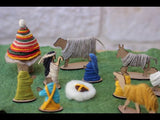 Unique Handmade Christmas Nativity Set in Wool from Palestine
