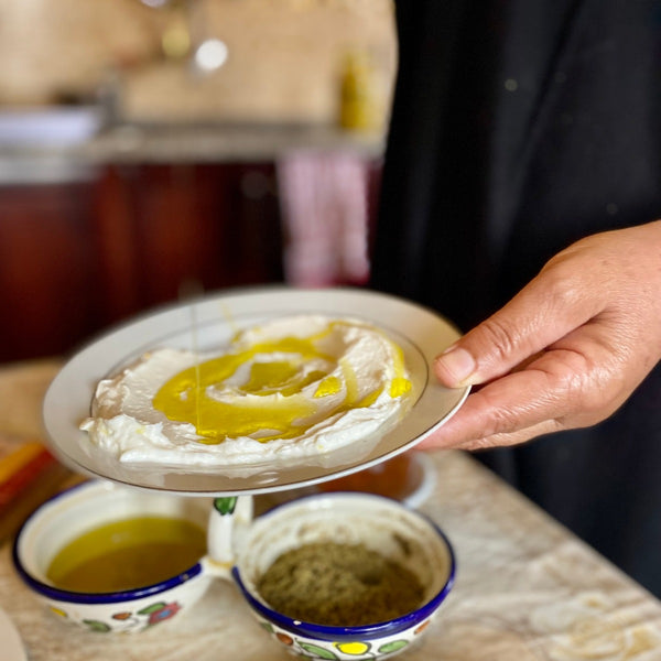 Kitchen - Extra Virgin Olive Oil Glass Bottle From Jenin Palestine
