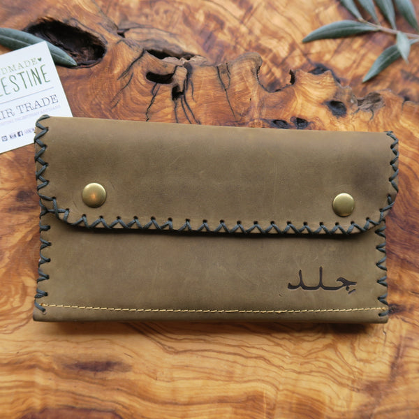Leather & Clothing - Leather Zippered Pouch