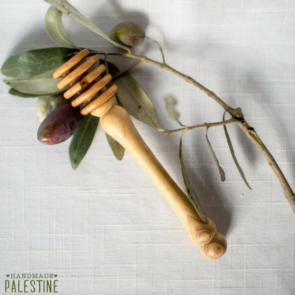 Olive Wood - Handmade Olive Wood Honey Dipper