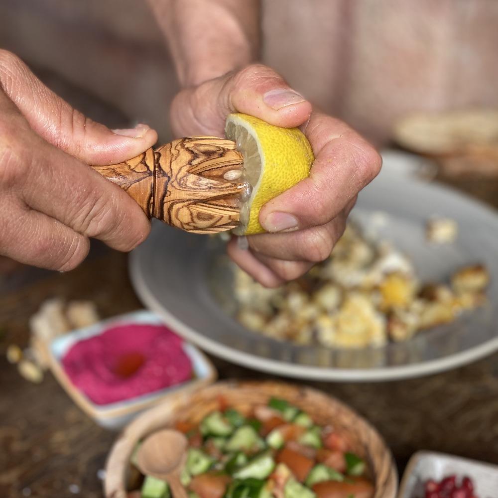 Olive Wood - Handmade Olive Wood Lemon Reamer