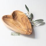 Olive Wood - Heart Plates Set